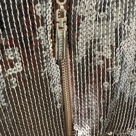 Bronx & Banco Gold Sequin Long Curtain Gown - Picture 3 of 7